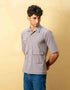 MEN’S BOXY FIT FLAP POCKETS SHIRT